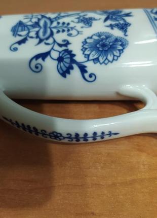 Вінтажна синьо-біла порцелянова чашка карлові вари,чехія.3 фото