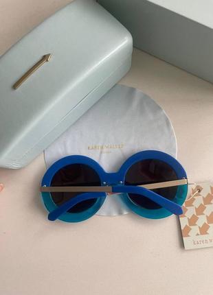 Солнцезащитные зеркальные очки karen walker (карен уокер)4 фото