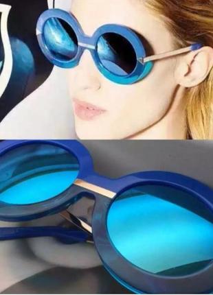 Солнцезащитные зеркальные очки karen walker (карен уокер)6 фото