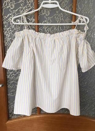 Топ h&m с открытыми плечиками