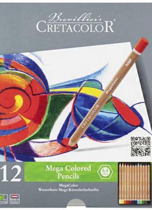 Набор цветных карандашей megacolor 12шт cretacolor