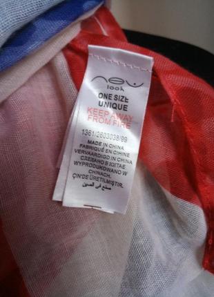 Необычный палантин шарф "американский флаг" от new look3 фото