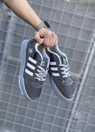 Adidas forum lov grey/мужские кроссовки/человечи кроссовки2 фото