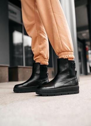 Ботинки боты puma by rihanna chelsea sneaker boot black