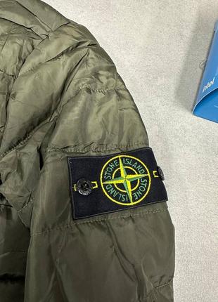 Балоновая куртка stone island хаки3 фото