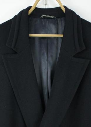 Шиканное винтажное шерстяное пальто gianni versace double-breasted navy wool long overcoat men's3 фото
