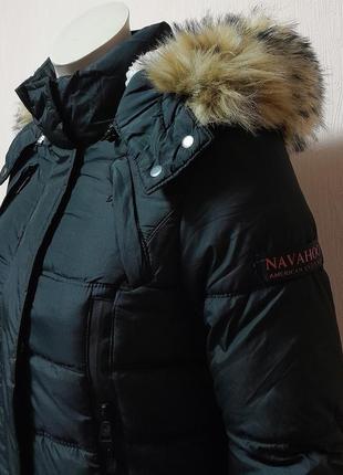 Женская зимняя стеганая куртка на теплой подкладке чёрного цвета navahoo4 фото