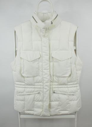 Шикарна пухова жилетка orwell white puffer vest jacket women's