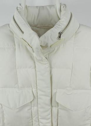 Шикарна пухова жилетка orwell white puffer vest jacket women's2 фото