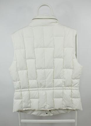 Шикарна пухова жилетка orwell white puffer vest jacket women's6 фото