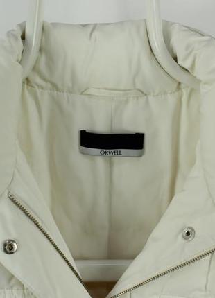 Шикарна пухова жилетка orwell white puffer vest jacket women's4 фото