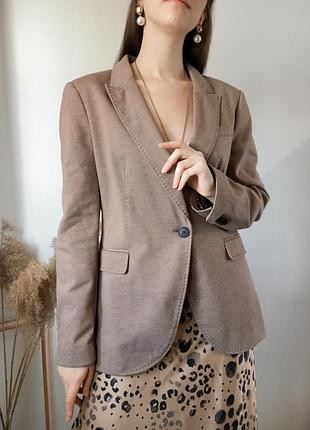 Пиджак zara базовый оверсайз удлиненный бежевый трендовый стильный