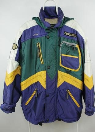 Винтажная горнолыжная куртка descente multicolor ski jacket men's1 фото