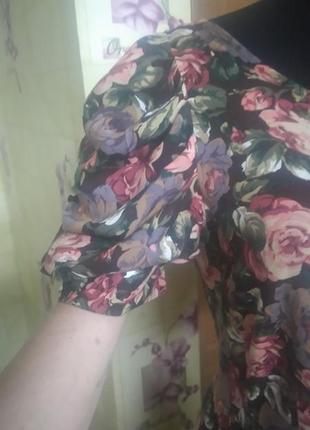 Красивенное фирменное легкое платье цветочный принт next р.12 (вьетнам)2 фото