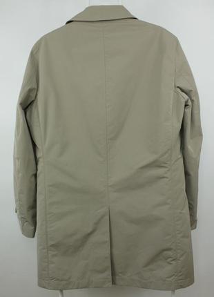 Качественное пальто тренч с подкладкой uniqlo single breasted removable lining beige trench coat men's8 фото