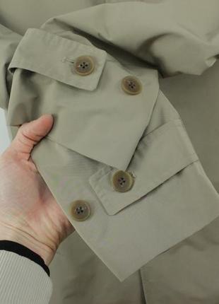 Качественное пальто тренч с подкладкой uniqlo single breasted removable lining beige trench coat men's6 фото