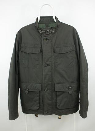 Утеплена ваксована куртка massimo dutti m65 brown wax cotton insulated men's jacket
