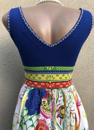 Комбіноване сукня,сарафан,преміум бренд,етно стиль бохо,3 фото