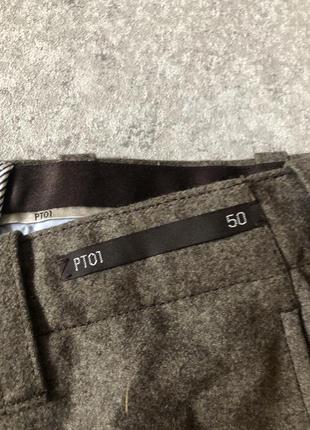 Стильні соловічі вовняні брюки pt014 фото