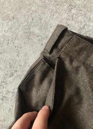Стильні соловічі вовняні брюки pt015 фото