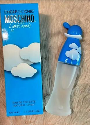 Moschino cheap and chic light clouds edt 100 ml.10 фото