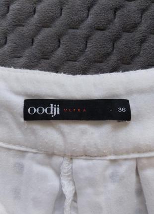 Юбка миди, белая прошва, фирма oodji, размер 36 s8 фото