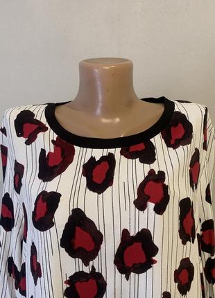 Стильная блузка в роскошном принте,балал2 фото