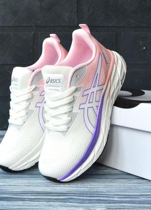 Женские кроссовки белые с розовым , asics gel-excite 10 , білі з рожевим сетка + текстиль, сітка  асікс топ модель жіноча, тренд, кросівки новинка,10 фото