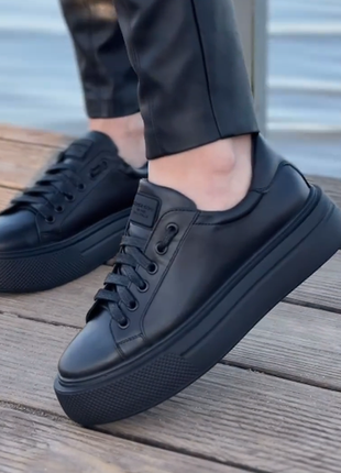 Женские кожаные кеды ptaha_shoes