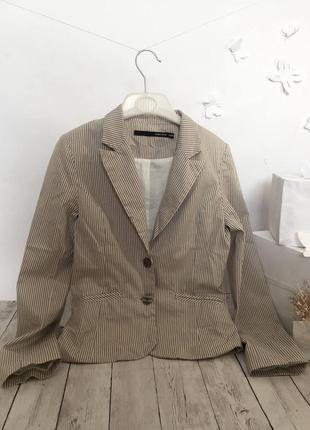 Классический пиджак в полоску укороченный прямой полоска короткий классический на подкладке
