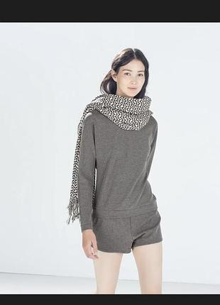 Сірий трикотажний комбінезон комбінезон з шортами zara