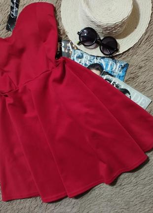 Шикарное платье с открытыми плечами и юбкой солнце клеш / платье / сарафан4 фото