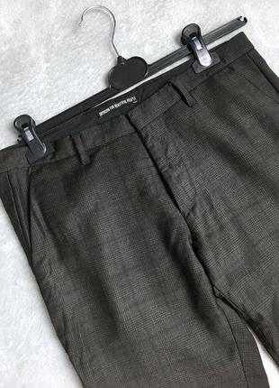 Мужские штаны джинсы коричневые винтаж ретро шерстяные мужской мужская3 фото