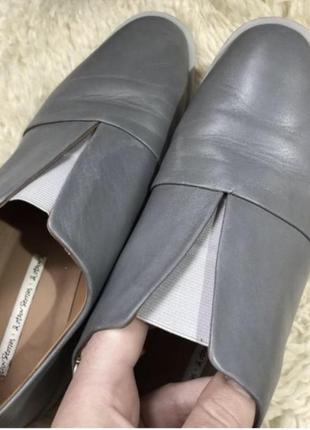 Модные полностью кожаные туфли 41 р & other stories6 фото