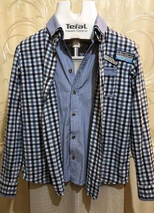 Двойная/комбинированная рубашка на мальчика, levis, размер 12 лет