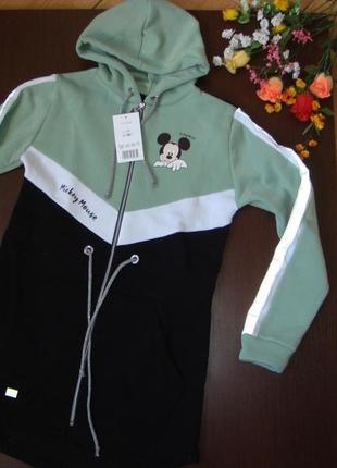 Теплые кардиганы ,с начесом , со светлоотражающими лентами,размеры 140,146