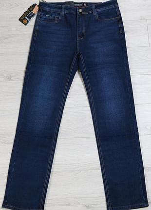 Джинсы мужские классические демисезонные синие   baron код-(9241) 33