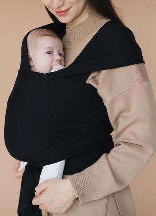 Слінг слинг-шарф шарф 2в1 носить малыша1 фото