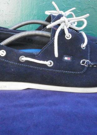 Акция !мужские мокасины кеды  слипоны tommi hilfiger оригинал натуральная замша