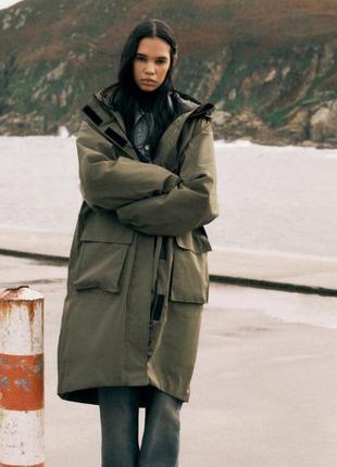 Жіноча парка zara 2в1