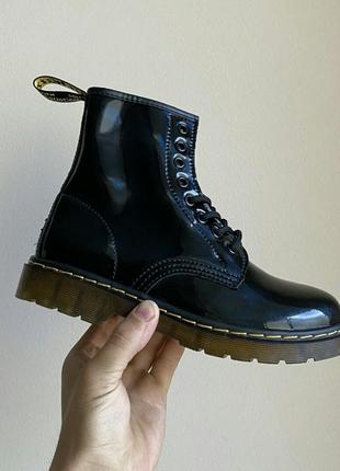Ботинки Dr Martens 1461 PW Scarpe stringate con 3 occhielli nere patent черевики