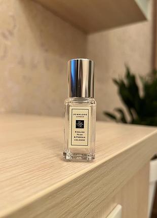 Jo malone london english pear & freesia фірмова мініатюра 9мл оригінал