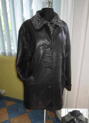 Тепла жіноча шкіряна куртка stones & bones. бельгія. лот 9173 фото