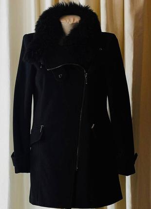 Шикарное шерстяное демисезонное пальто