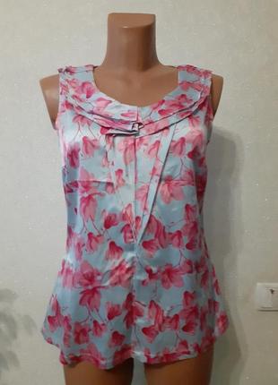 !! распродажа!!❣блуза топ с магнолиями❣