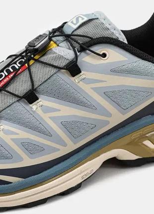 Кроссовки salomon xt-6 adv dover silver beige5 фото