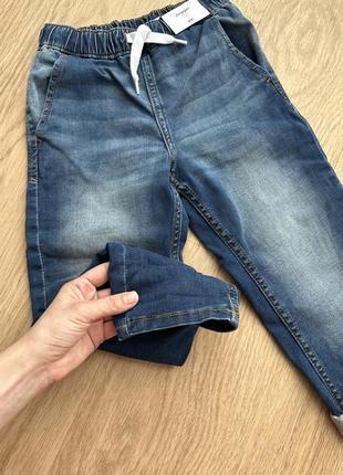 Дитячі джинси джоггерси h&m на бавовняній підкладці6 фото