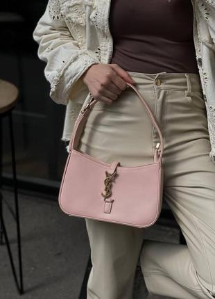 Сумка багет в стиле yves saint laurent hobo beige r