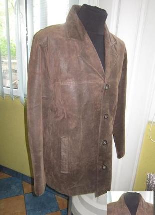 Большая кожаная мужская куртка itallo. италия. лот 9352 фото