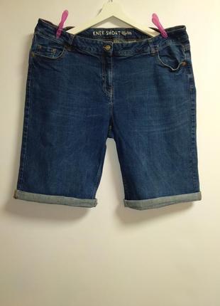 Очень качественные стрейч джинсовые шорты 56-58 размер1 фото